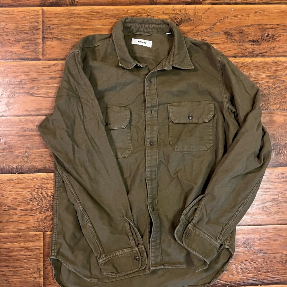 Buck Mason Olive Men's Shirt Jacket